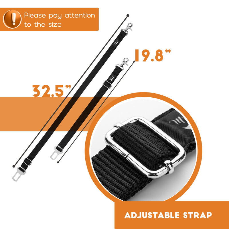 Mr. Pen- Dog Seat Belt, 2 Pack, Adjustable Dog Seat Belt for Car, Dog Seatbelt, Dog Car Seat Belts, Seat Belt for Dogs in Car, Dog Car Seat Belt, Dog Car Leash, Dog Seatbelt Harness, Pet Seatbelt - BeesActive Australia