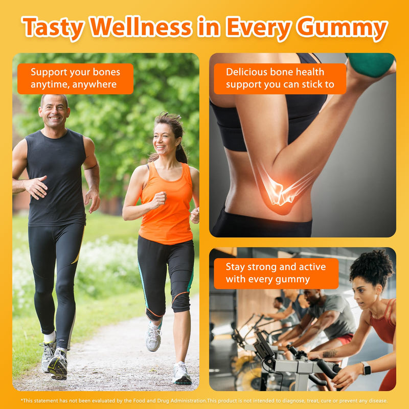 2 Pack Vitamin D3 K2 Calcium Gummies, 2000 IU D3, 200 mcg MK-7, 60 Count | Supports Healthy Bones and Immune Health. No Sugar Added, GMO Free, Gluten Free. Delicious Peach Flavor for Daily Wellness. Yellow Peach 60 Count (Pack of 2)