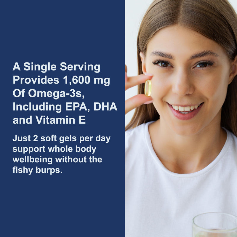 Carlson - Elite Omega-3 Gems, 1600 mg Omega-3 Fatty Acids Including EPA and DHA, Norwegian, Wild-Caught Fish Oil Supplement, Sustainably Sourced Omega 3 Fish Oil Capsules, Lemon, 130 Softgels 130 Count (Pack of 1) - BeesActive Australia