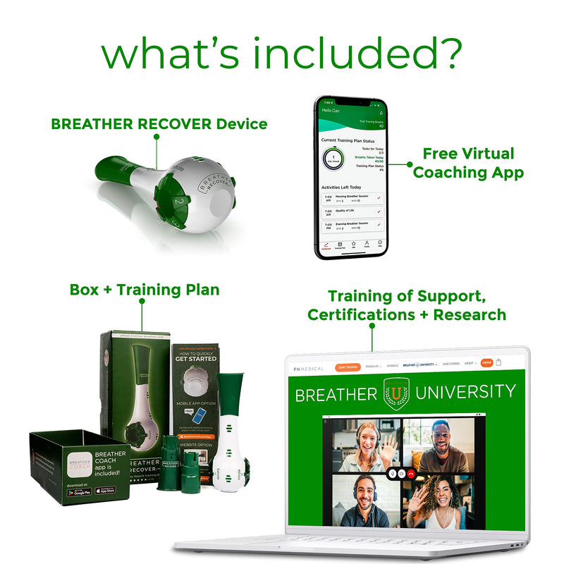 Breather Recover | Natural Breath, Lung, & Mouth Exercise Device | Guided App Included - BeesActive Australia