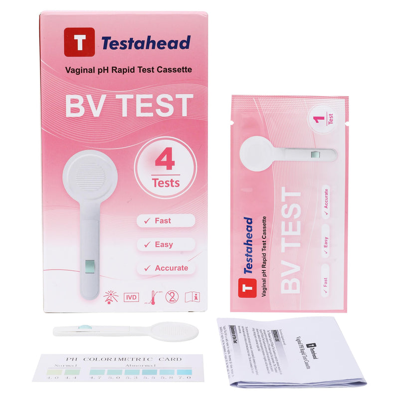 Vaginal pH Test Strips, Feminine Health Vaginal pH Test Strips Kits for Bacterial Vaginitis, Trichomonas Vaginitis, Individual Aluminum Foil Wrapped (4-Packs) 4-packs - BeesActive Australia