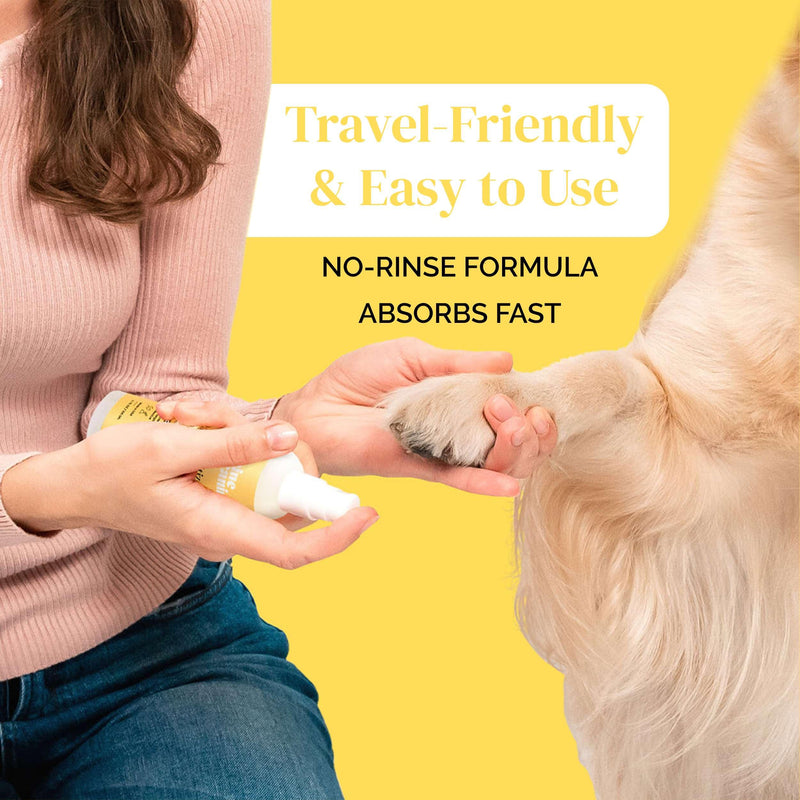 Dog Paw Cleaner - 5.1 Fl Oz of Alcohol Free Paw Sanitizer Spritz - Made with Aloe, Copaiba Oil, and Lemongrass Oil to Nourish and Clean Paws - Made in The USA Original - BeesActive Australia