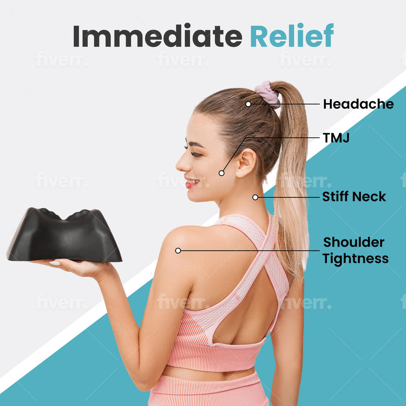 Occipital Release Tool, Cervical Traction Pillow for Pivtol Therapy & TMJ Relief, Neck and Shoulder Relaxer, Traction Device - BeesActive Australia