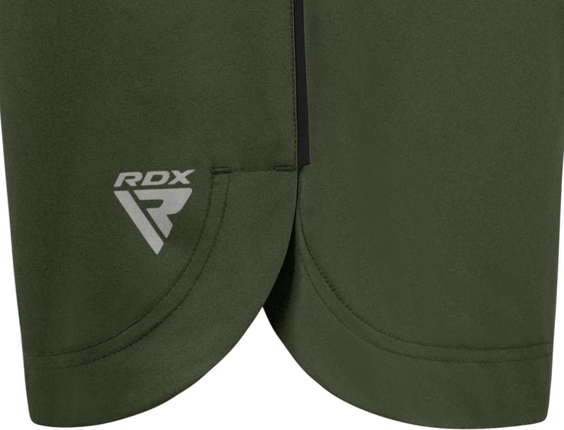 RDX MMA Shorts for Training & Kickboxing – Fighting Shorts for Martial Arts, Cage Fight, Muay Thai, BJJ, Boxing, Grappling Medium Army Green