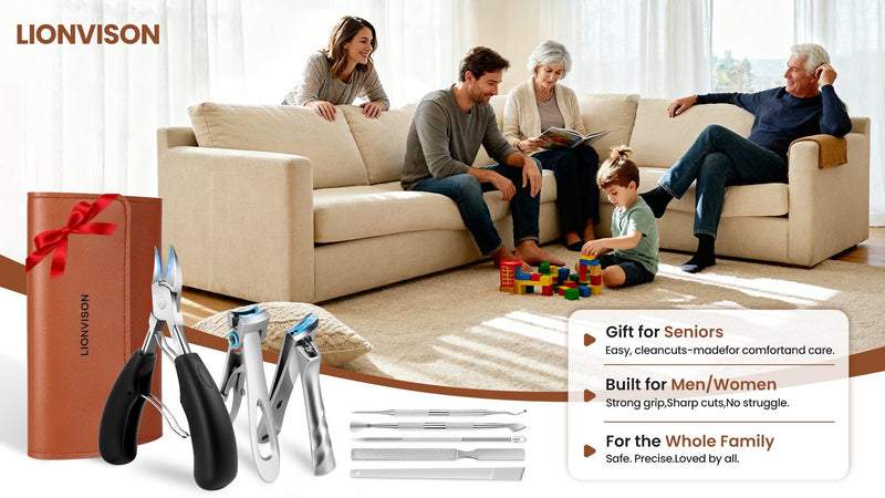 LIONVISON Ingrown Toenail Removal Kit: Thick Toenails in 3S & 70% Faster