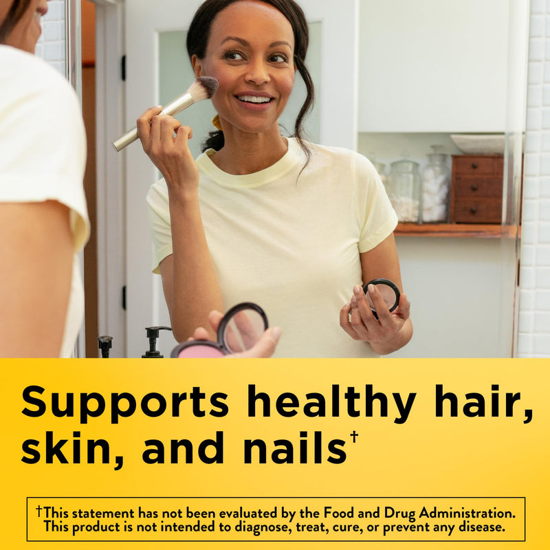 Nature Made Biotin 2500 mcg Extra Strength, Biotin Supplements Support Healthy Hair Skin & Nails, 150 Softgels, 150 Day Supply, (Pack of 2) 150 Count (Pack of 2)