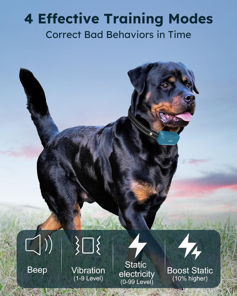 Jugbow Dog Shock Collar 2 Dogs - 4200FT Dog Training Collar with Remote, IPX8 Waterproof E Collar for Dogs Training Rechargeable Collars for Large Medium Small Dogs (10-120lbs) Blue - BeesActive Australia