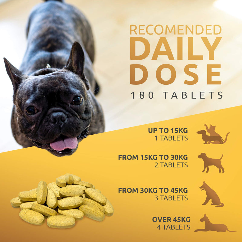 Joint Care Supplements For Dogs, Pooch And Mutt - 180 tablets - Dog Joint Supplements For Dogs With Glucosamine For Dogs, Green Lipped Mussel For Dogs - Dog Pain Relief Anti Inflammatory