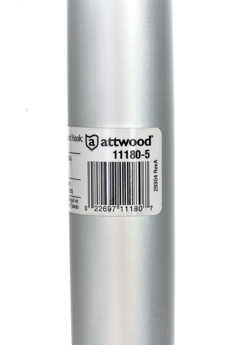 Attwood 11180-5 Aluminum Telescoping Compact Boat Hook - Extends from 3.5 to 8 Feet