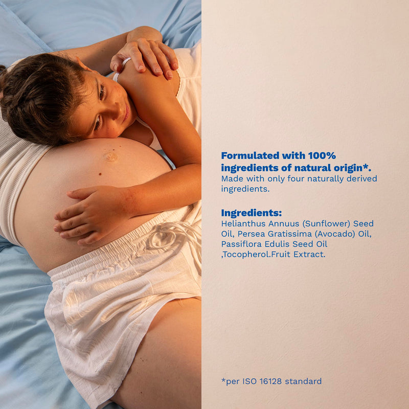 Mustela Maternity Stretch Marks Oil - with Natural Avocado, Maracuja & Sunflower Oil - EWG Verified, Vegan & Fragrance Free - 3.55 fl. oz. New Packaging