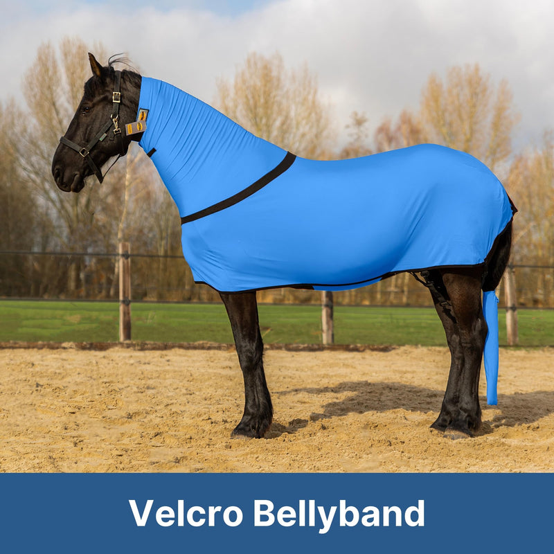 Premium Horse Full Body Slinky - Full Zipper & Faceless - Lycra Material - Available in 5 Colors Royal Blue Large - BeesActive Australia