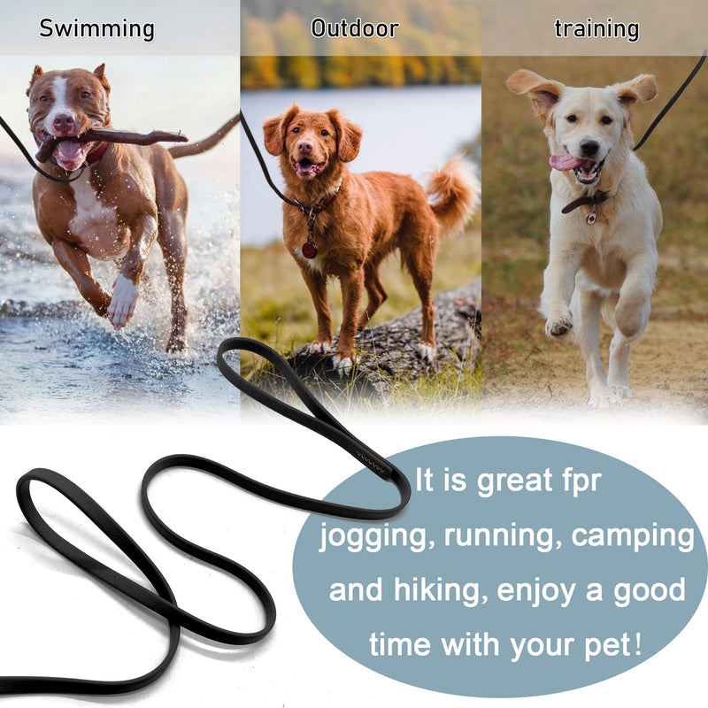 Waterproof Dog Training Leash Dog Long Leash Lead - 5FT/10ft/16ft/20ft /30ft/33ft, Suitable for Small Medium and Large Dogs, Ideal for Outdoor Beach Walks or Play Camping Yellow 10FT / LEATHER GRAIN - BeesActive Australia