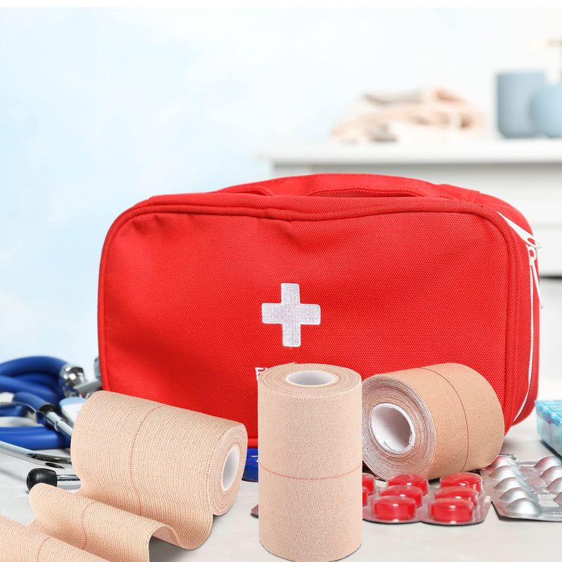 4 Rolls Elastic Tape Adhesive Elastic Tape Self Adhesive Bandage Wrap Flexible Stretch Bandages for Sports Ankle, Knee and Wrist Sprains Animal Pets, 5 Yard (4 Inch in Width) 4 Inch in Width - BeesActive Australia