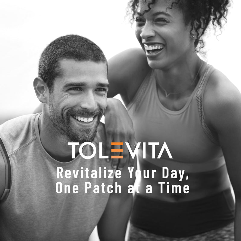 TOLEVITA Energy Patches – 36 Circle-Shaped Patches with Vitamin B12 – Energy, Focus & Vitality for Active Lifestyles, Fitness, Workouts, Travel & Daily Use