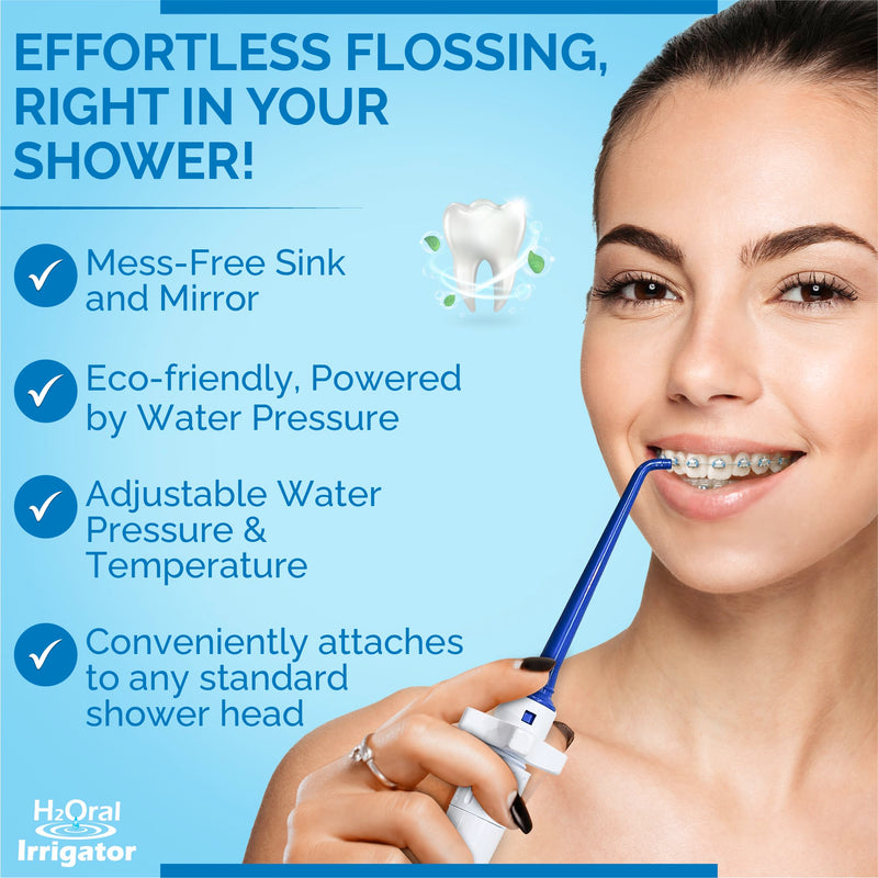 Oral Irrigator Shower Dental Care System | Advanced Shower Water Flosser for Healthy Gums and Teeth | Shower Flosser | Dental Water Flosser for Superior Dental Hygiene at Home | Made in U.S.A. - BeesActive Australia