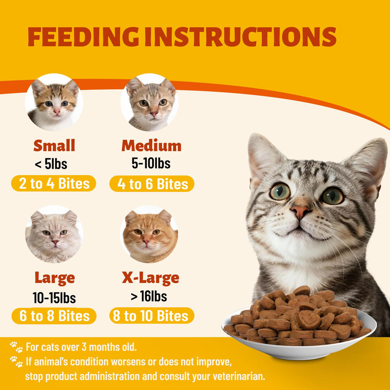 330 Chews Cranberry Bites for Cat UTI Treatment with D-Mannose and Marshmallow Root, Bladder Control Supplements for Cats Kidney&Urinary Tract Health, Natural Ingredients Cat Urinary Treats