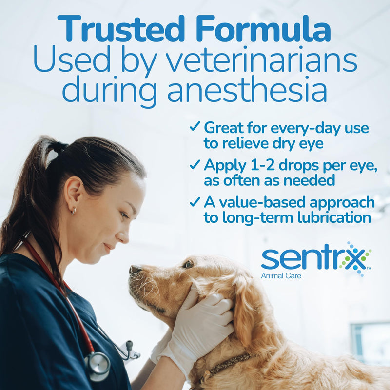 Sentrx Eye Lube Pro, Hyaluronic Acid Drops for Dogs, Cats, Horses, Dry Eye & Redness Relief Ointment, 20g Pack of 1 - BeesActive Australia