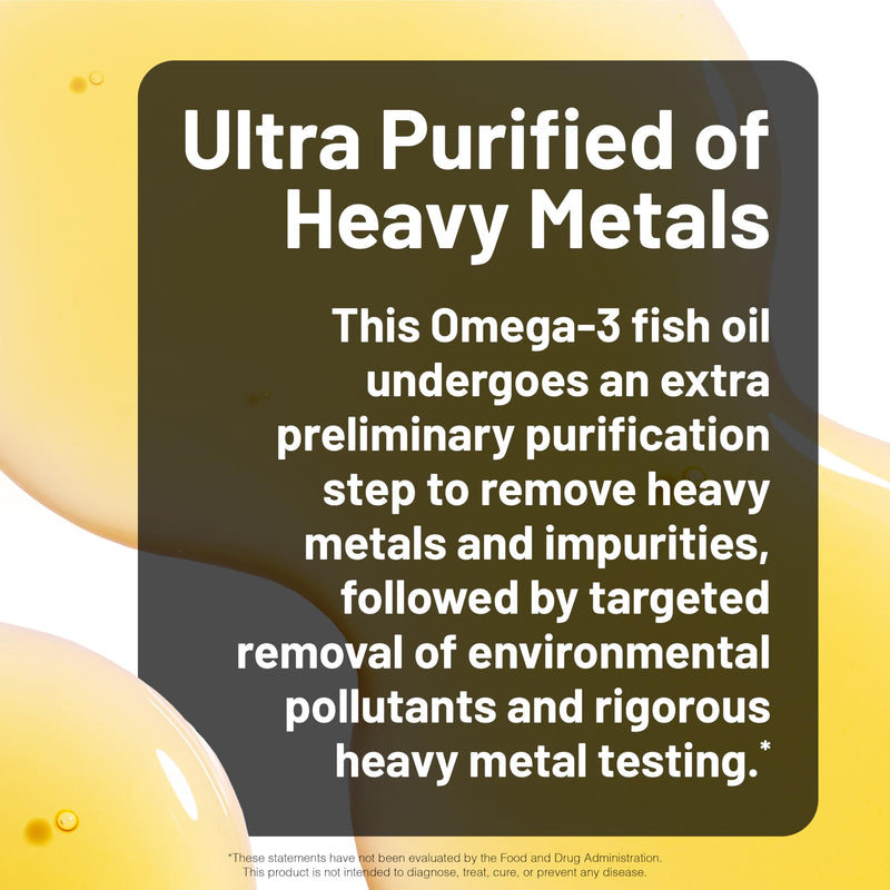 NatureWise Ultra Omega 3 Fish Oil 2200 mg – 1300 mg Omega-3 - Triglyceride Form - Lemon Flavor - Wild-Caught Fish Oil + EPA & DHA - Burpless, Non-GMO - 60 Softgels[1-Month Supply] 60 Count (Pack of 1)