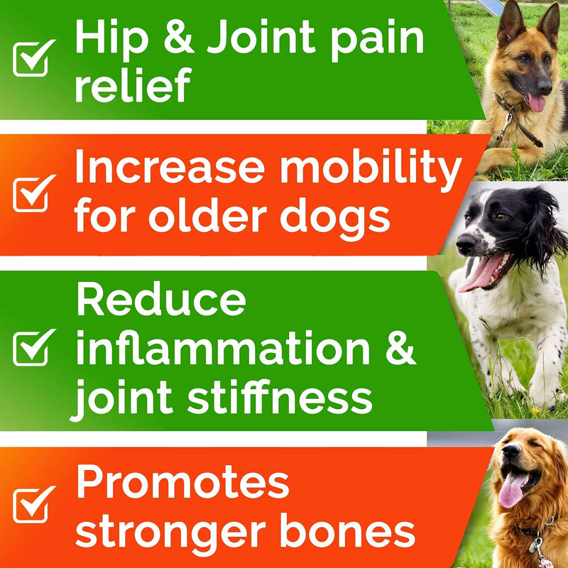Hemp Chews for Dogs - Glucosamine Chondroitin for Dogs Joint Pain Relief with Hemp Oil, Hip & Joint Supplement Dogs, MSM Turmeric for Dogs Mobility, Dog Joint Supplement, Hemp Dog Treats Joints Health 120 Ct (Bacon) (Hip & Joint) Hemp Chews