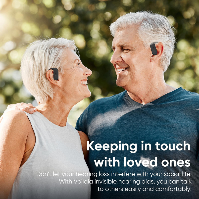 Hearing Aids for Seniors – Rechargeable Hearing Aids with Noise Cancelling, Adjustable Volume, and Clear Sound. Lightweight & Comfortable, Suitable for Mild Hearing Loss, Invisible Hearing Aid for Elderly.