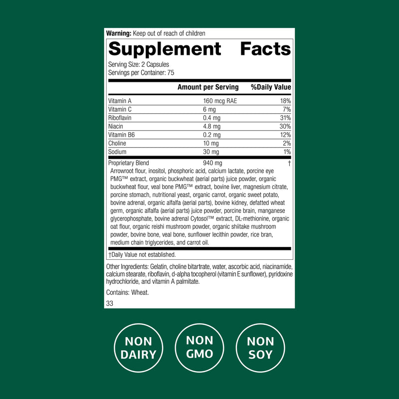 Standard Process Inc. Iplex - Whole Food Vascular Supplement, Eye Health and Eye Support with Shiitake Mushroom, Phosphoric Acid, Rice Bran, Organic Carrot, Arrowroot Flour, Alfalfa - 150 Capsules