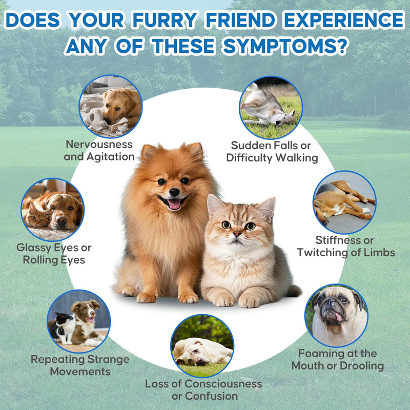 Yakucho Seizure Guardian for Dogs and Cats, Nervous System Support for Dogs and Cats, Supports Relaxation & Calm Behavior, Natural Herbal Formula, Easy to Use – 59 mL
