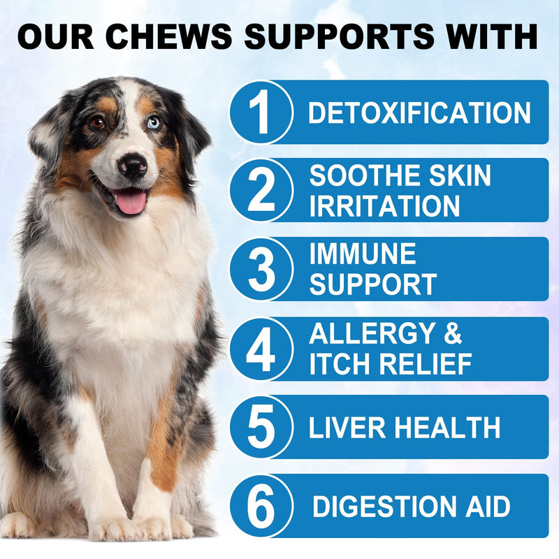 MINGYITUO Chewable tablets for allergy in dogs (30 pieces), chewable tablets for itchy dog skin, immune chewable tablets for allergies in dogs, for itching, Peking duck flavor 30PCS - BeesActive Australia