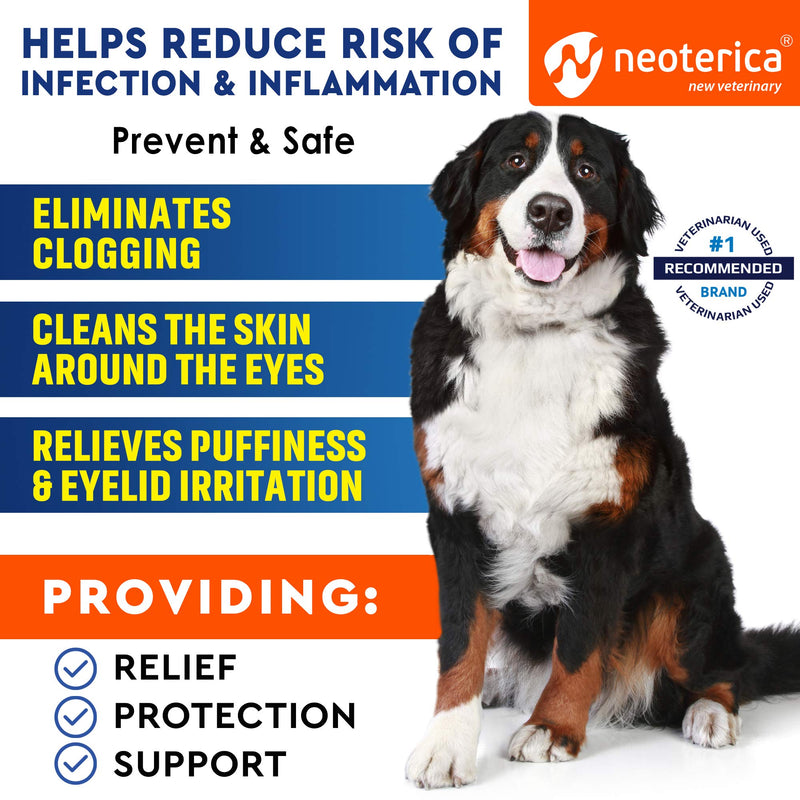 Cat & Dog Eye Wash Drops & Tear Stain Remover, Cleaner | Eye Infection Treatment Helps Prevent Pink Eye, Relief Allergies Symptoms, Runny, Dry Eyes - Safe for Small Animals (Eye Drops) Eye Drops - BeesActive Australia