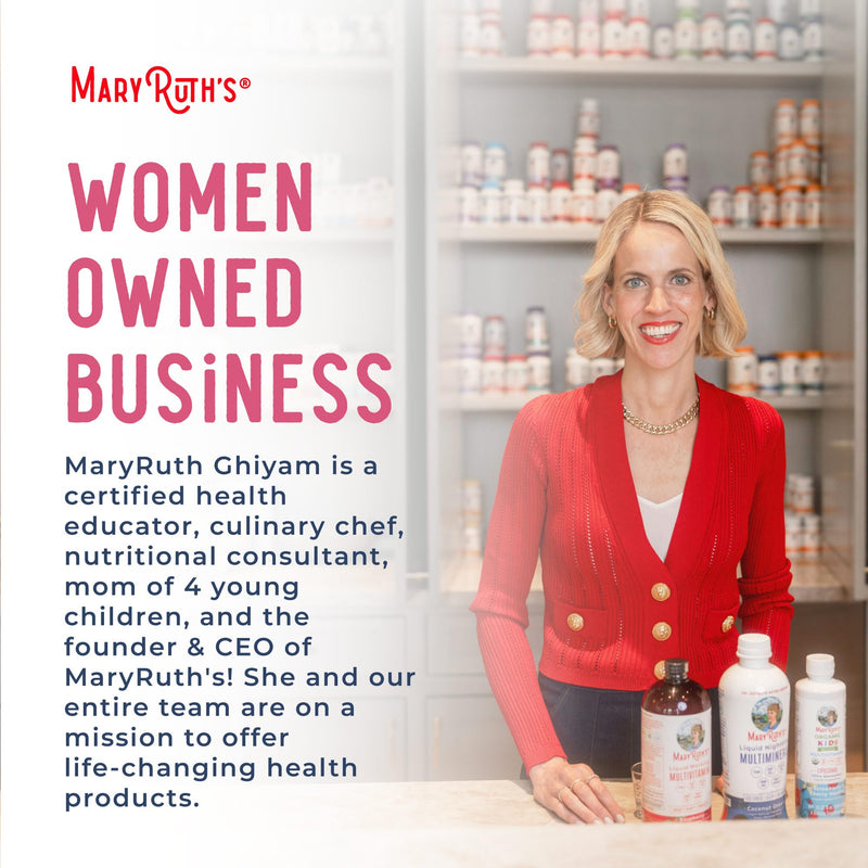 MARYRUTH'S Postnatal & Prenatal Liquid Multivitamin for Women, 16 oz, Vegan | Selenium, Folate, Healthy Fetal Development, Vegan, Non-GMO 16 Fl Oz (Pack of 1)