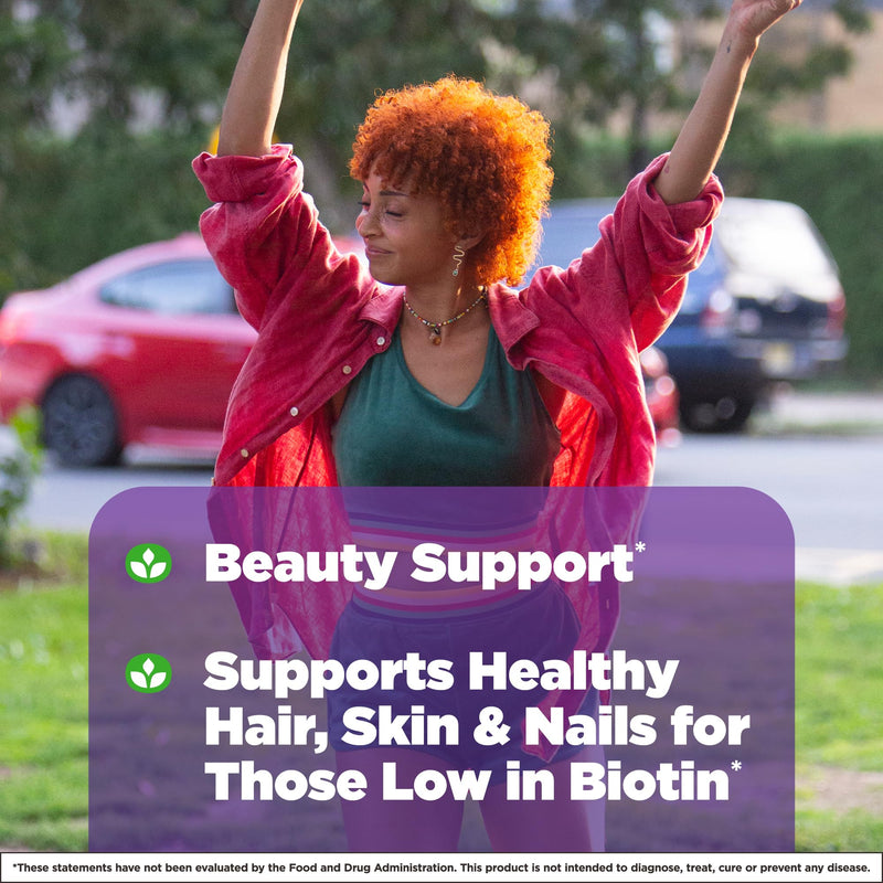 Natrol Biotin 10000mcg, for Healthy Hair, Skin & Nails, 200 Tablets | Support Healthy Hair, Skin and Nails for Those Low in Biotin, Support Healthy Carbohydrate, Fat & Protein Metabolism Unflavored 200 Count (Pack of 1)