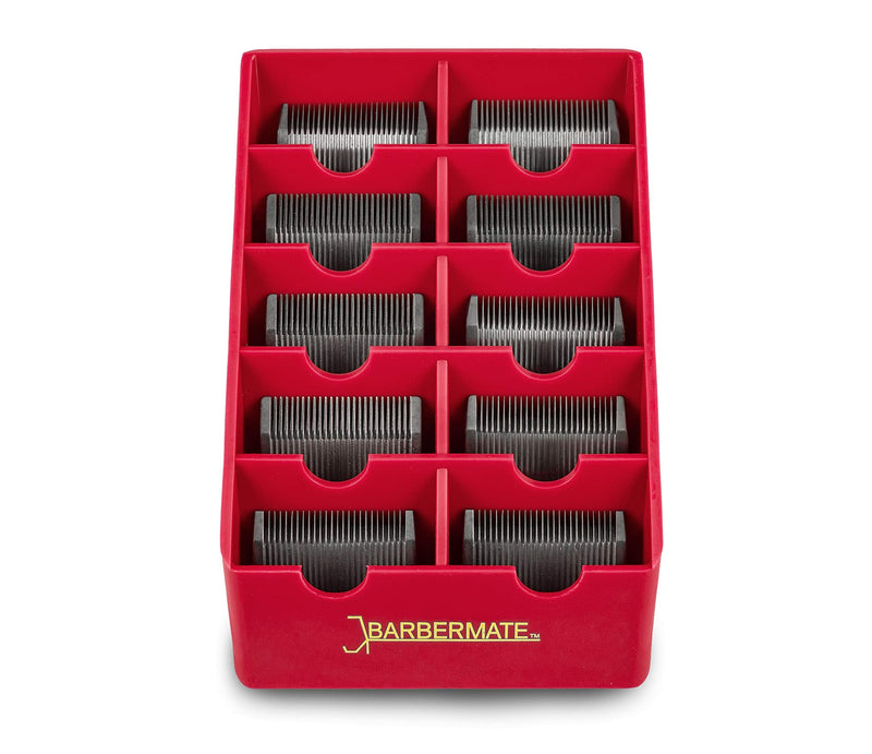 2 Pack Blade Rack Storage Tray - Holds 10 Clipper Blades (Red) - BeesActive Australia