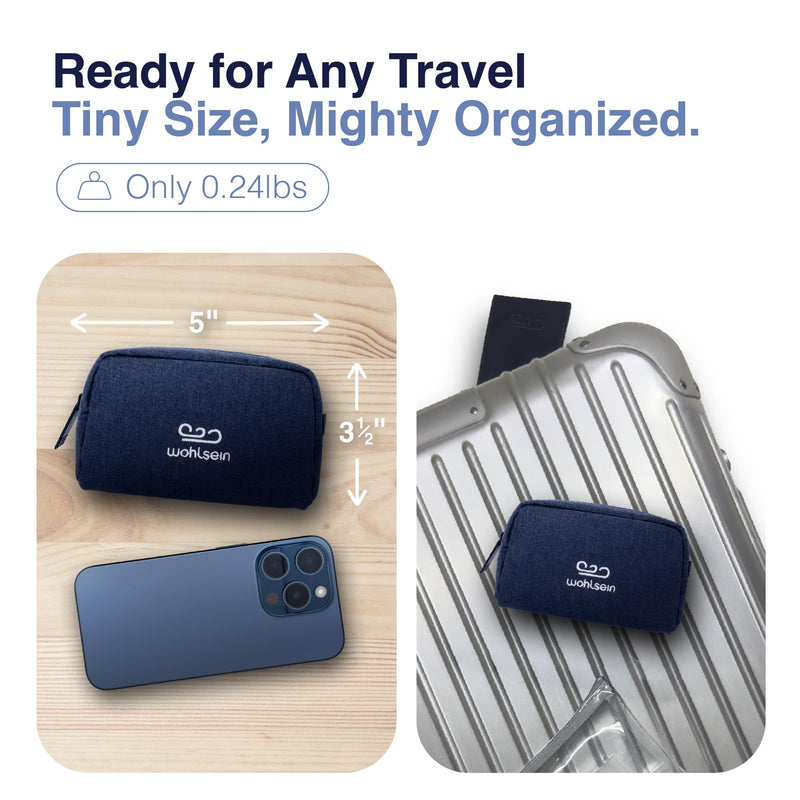 The Weekender by Wohlsein - Travel Medicine Kit | Compact 70-Piece First-Aid Kit | TSA Approved, Ultra-Organized, USA Assembled, German Design | Airplane, Car, Dorm, Cruise, Everyday Use!