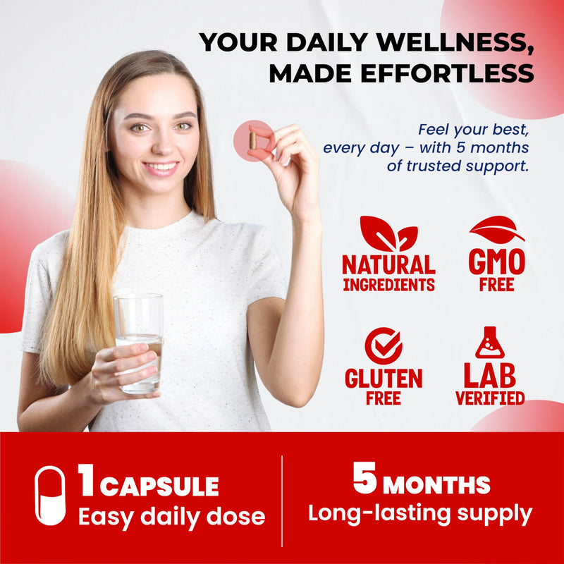 Premium Berberine with Cinnamon, Milk Thistle *USA Made & Test* Promotes Liver Function, Gut Health, Immunity (150 Count (Pack of 1)) 5-Month Supply (Pack of 1)