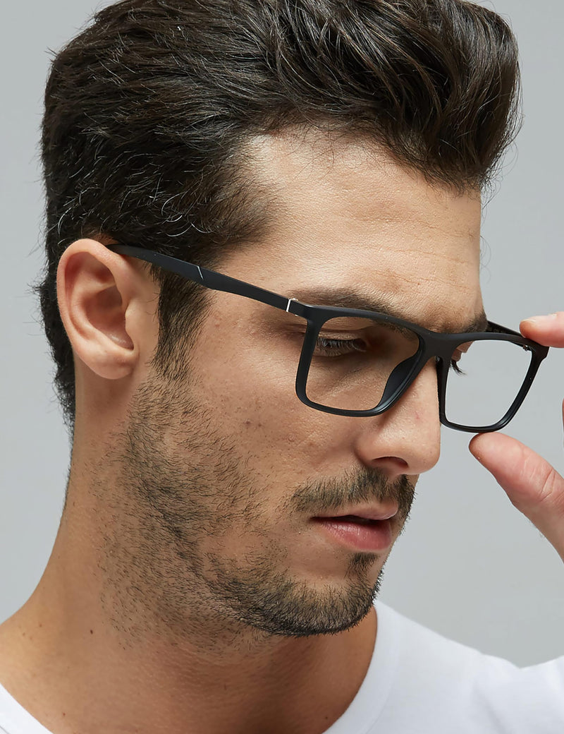 GUDVUE Blue Light Glasses for Men Rectangle Computer Glasses Gaming Eyeglasses Black - BeesActive Australia