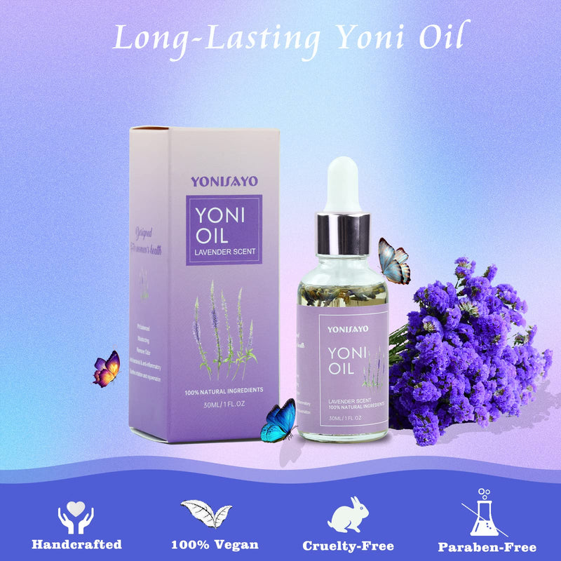 2 Packs Yoni Oil, All Natural Feminine Oil Intimate Deodorant for Women, Remove Odor, Ph Balanced, 100% V Oil Serum Made with Rose Lavender Essential Oils (1 fl oz/30 ml) 1 Fl Oz (Pack of 2) - BeesActive Australia