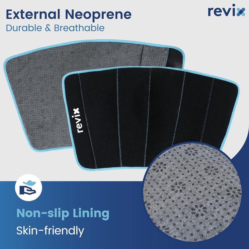 REVIX Shin Ice Pack Reusable Leg Ice Pack Wrap Cold Therapy Compression Sleeve for Calf, Elbow, Arm and Knee Discomfort Recovery and Support, 360° Full Coverage Black-Regular Size-1 Pack 1.0 - BeesActive Australia