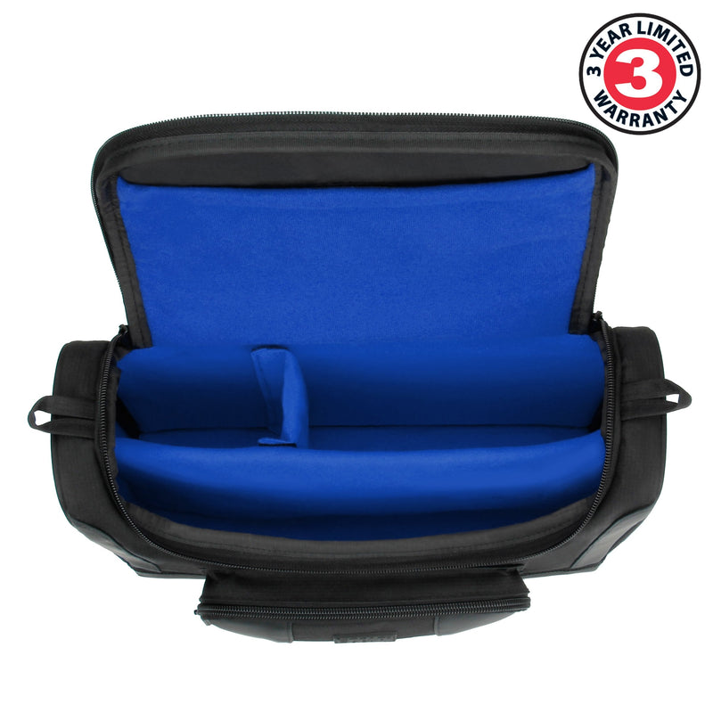 USA Gear Travel Nebulizer Bag Fits Nebulizer Machine, Tubing, Mouthpiece, Mask, Solution & more Asthma Accessories - Inhaler Machine Carrying Case with Customizable Interior, Shoulder Strap (Blue) Blue - BeesActive Australia
