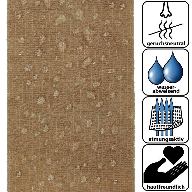 ALPIDEX 12 rolls of adhesive bandage 10 cm x 4.5 m self-adhesive bandage pet bandages fixation tape sports vet wrap tape self-adhesive, colour: colorful - BeesActive Australia