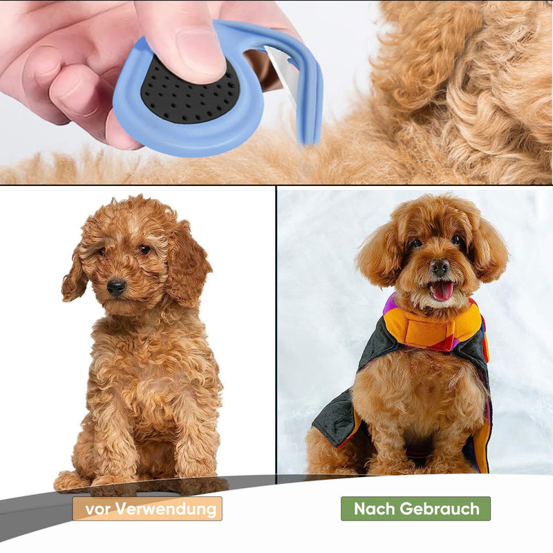 Pack of 2 knot comb tool detangling knife cat hair removal tool massage comb for cats combs portable pet comb for pets for removing hair from your pet's body - BeesActive Australia