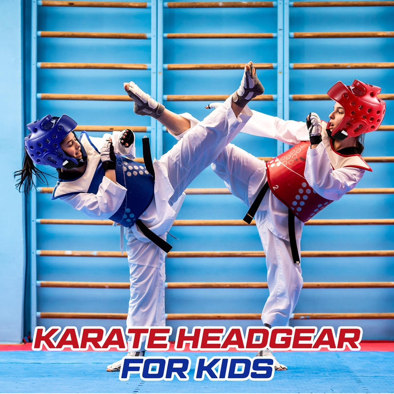 2 Pcs Taekwondo Karate Headgear Sparring Gear Helmet Boxing for Men Women Thai Kickboxing Large Classic - BeesActive Australia