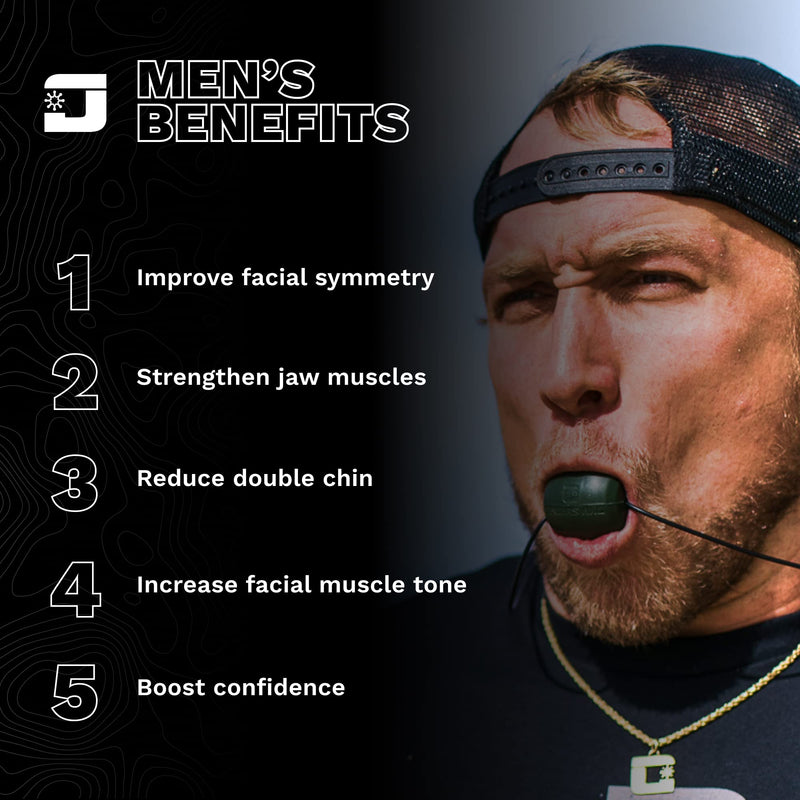 Jawzrsize Pop N Go and Custom Fit Jaw Enhancer Bundles- Jaw, Face, and Neck Exerciser and Toner Beginners Bundle