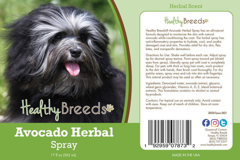 Healthy Breeds Lowchen Avocado Herbal Spray 17 oz