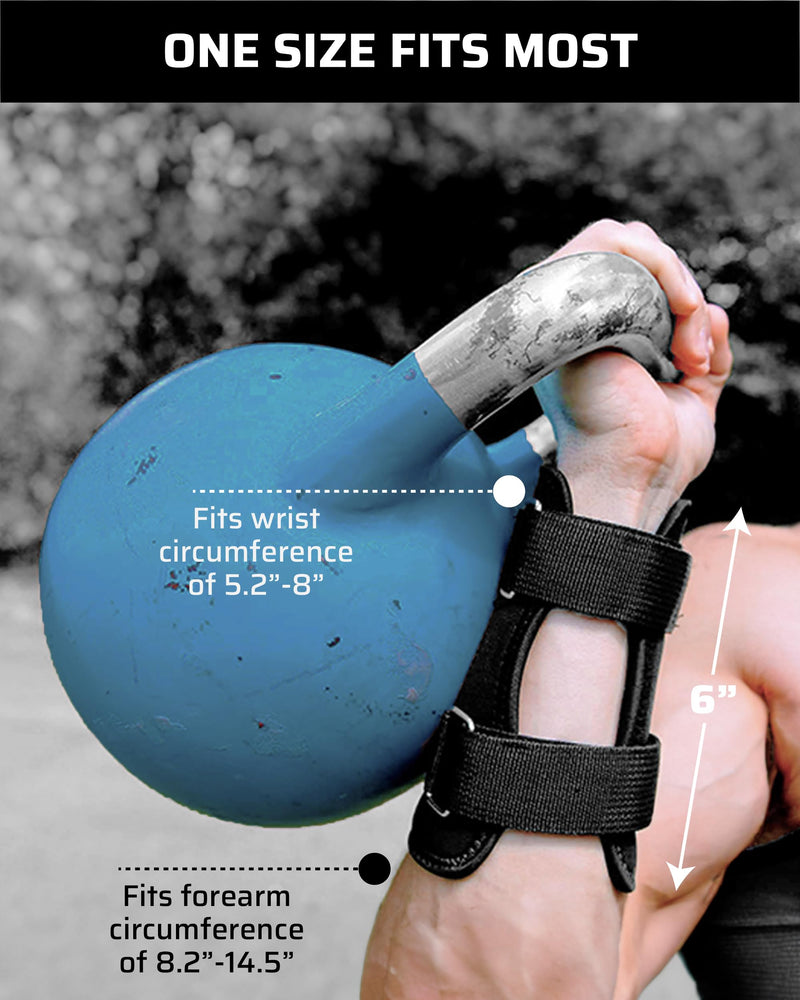 Kettlebell Wrist & Forearm Guards | 7mm Impact-Absorbing Neoprene | Adjustable Straps for Secure Fit | Lightweight, Durable Protection for Kettlebell Training (Pair)