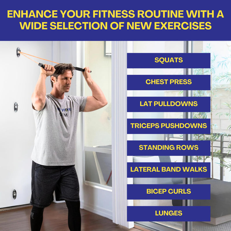 Anchor Gym Mini H1 - Resistance Band Wall Anchors for Home Workouts | Wall Mount Anchor for Resistance Bands, Stretch Straps & Suspension Trainers Black - BeesActive Australia