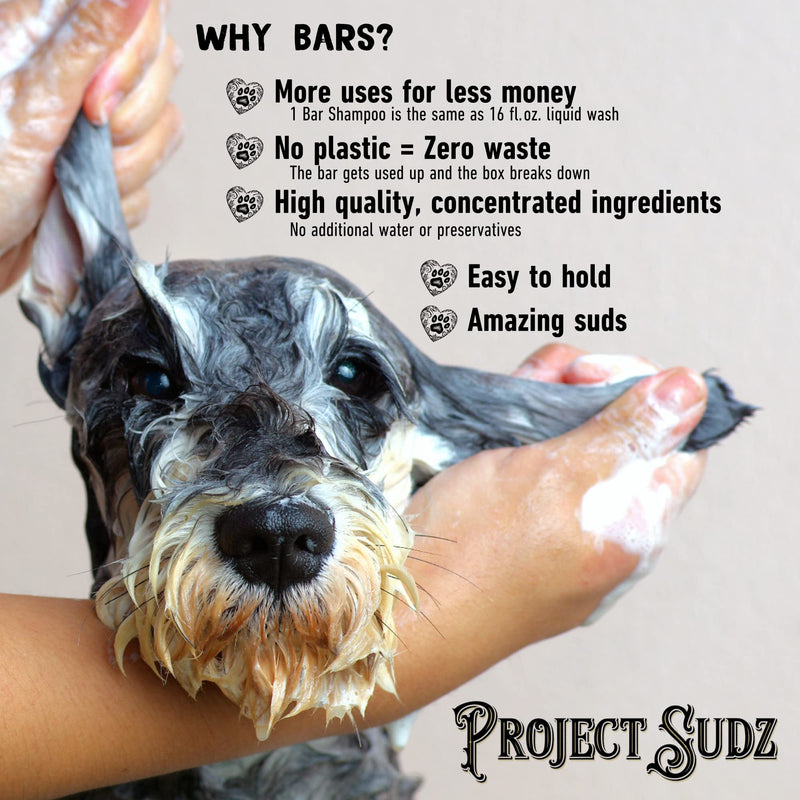 Gentle All Natural Dog Shampoo for Dry Coat for Sensitive Skin | Bar Shampoo for Dogs | Organic Dog Shampoo Sensitive Skin | Lavender (1) 1 - PawsPlanet Australia