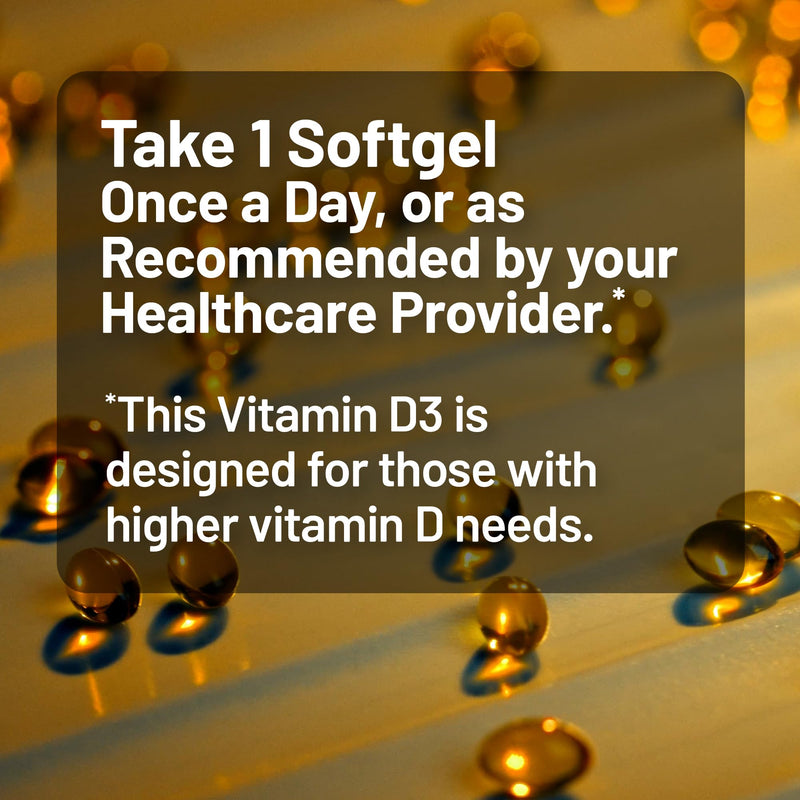 NatureWise Vitamin D3 10000IU Supplement, Immune Support, 90 Mini Softgels 90 Count (Pack of 1) 10000 IU