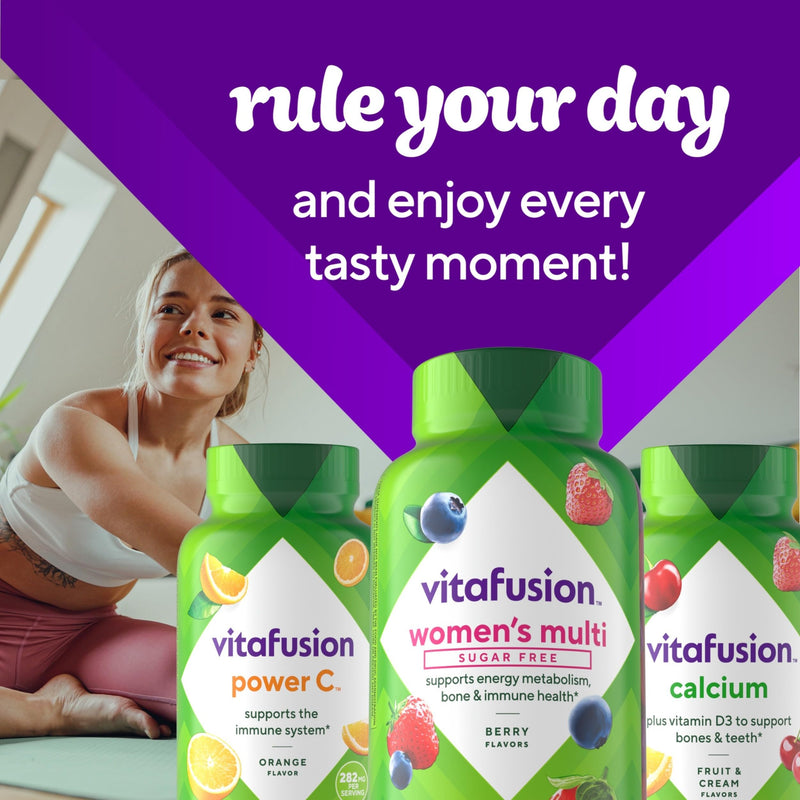 Vitafusion Women’s Sugar Free Daily Multivitamin Supplement,Keto Diet Friendly Adult Gummy Vitamin for Energy,Bone & Immune Support*,(Pack of 180) 1 Count (Pack of 180)