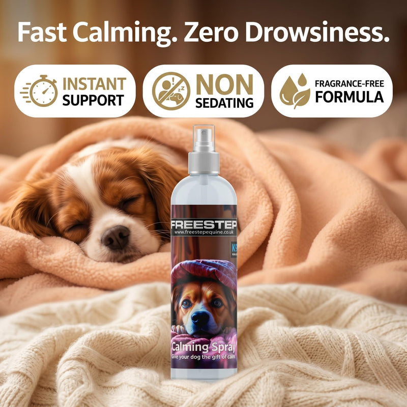 150ml Dog Calming Spray | Non-Sedating for Anxiety Relief, Car Journey & Travel – Calming Spray for Dogs To Stop Barking, Natural Topical Magnesium Mist, Fragrance-Free 1