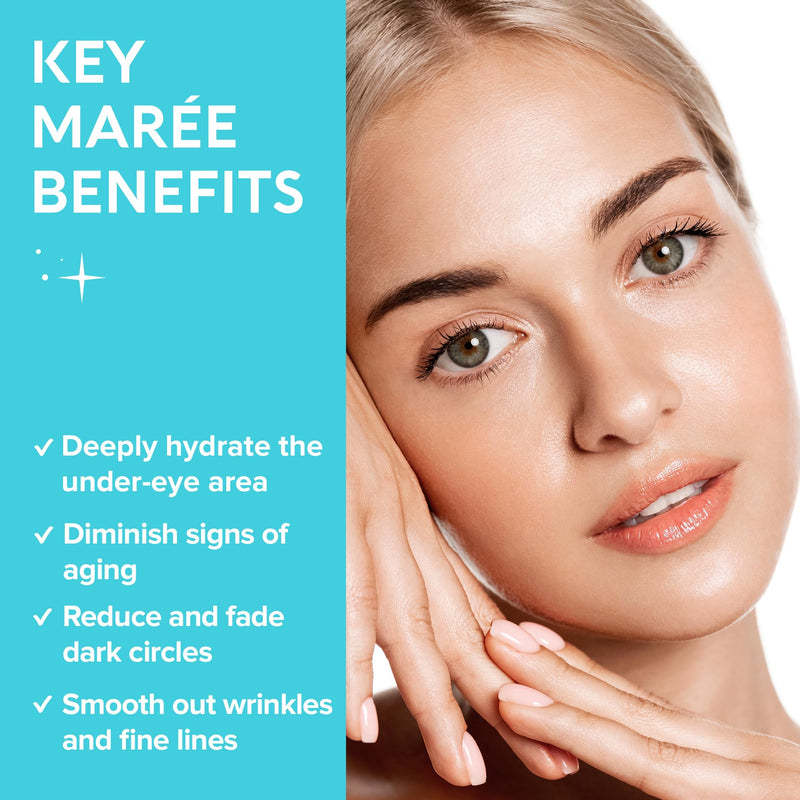 MAREE Eye Gel Pads - Under Eye Wrinkle Patches for Puffy Eyes and Dark Circles with Natural Marine Collagen & Hyaluronic Acid - Anti-Aging Eye Mask for Face to Soothe Puffiness, Eye Bags and Wrinkles Eye Gels - BeesActive Australia