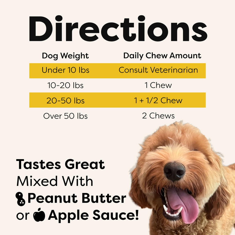 Hair Skin & Nails Dog Pet Chews | Medical-Strength Vitamin A Retinol & B3 Niacinamide | Omega 3 EPA | Super Nutrients to Boost Skin Health & Prevent Irritation | Food Allergy Safe | 90 Count - PawsPlanet Australia